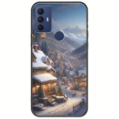Cozy Christmas Village TCL 305 / 306 / 30E / 30SE Black TPU (Μαύρη Σιλικόνη)