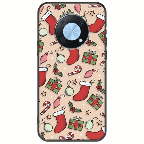 Cute Xmas Huawei Nova Y90 Black TPU (Μαύρη Σιλικόνη)