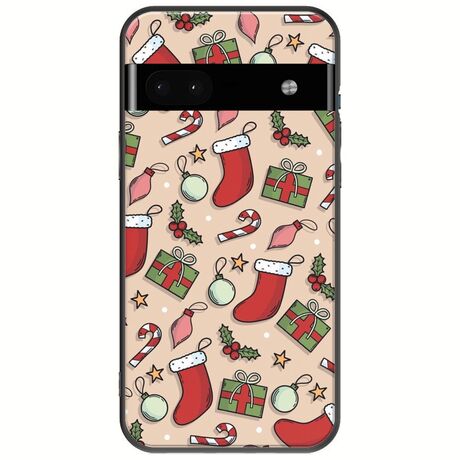 Cute Xmas Google Pixel 6a 5G Black TPU (Μαύρη Σιλικόνη)