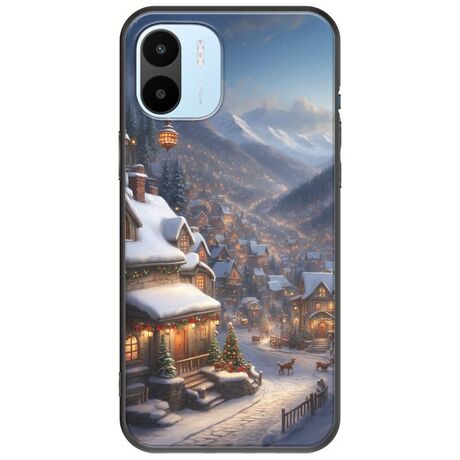 Cozy Christmas Village Xiaomi Redmi A1 Black TPU (Μαύρη Σιλικόνη)