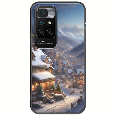 Cozy Christmas Village Xiaomi Redmi 10 2022 Black TPU (Μαύρη Σιλικόνη)