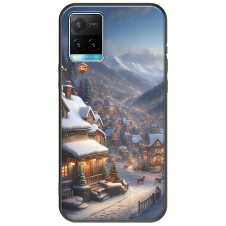 Cozy Christmas Village Vivo Y21s Black TPU (Μαύρη Σιλικόνη)