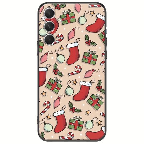 Cute Xmas Samsung Galaxy A34 5G Black TPU (Μαύρη Σιλικόνη)