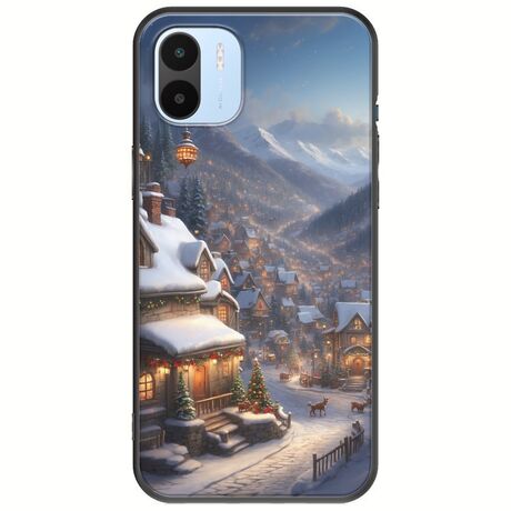 Cozy Christmas Village Xiaomi Redmi A2 Black TPU (Μαύρη Σιλικόνη)