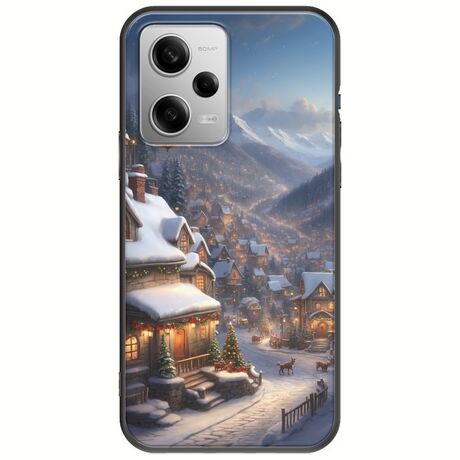 Cozy Christmas Village Xiaomi Redmi Note 12 Pro Plus 5G Black TPU (Μαύρη Σιλικόνη)