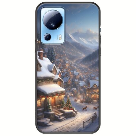 Cozy Christmas Village Xiaomi 13 Lite 5G Black TPU (Μαύρη Σιλικόνη)