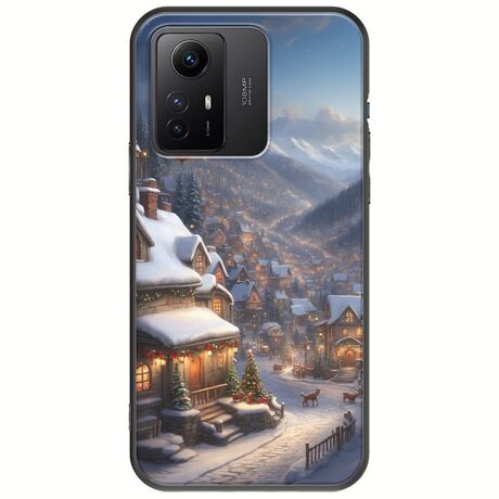 Cozy Christmas Village Xiaomi Redmi Note 12S Black TPU (Μαύρη Σιλικόνη)