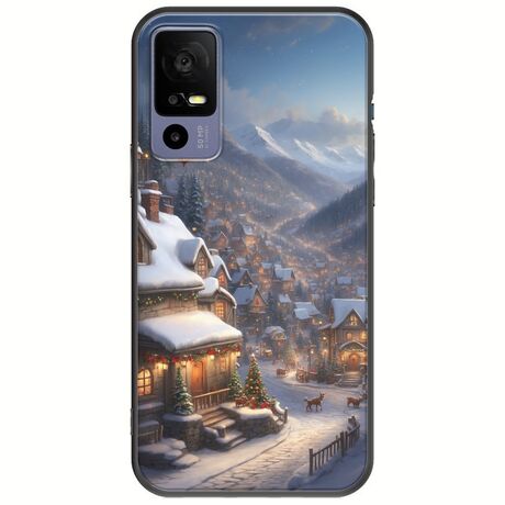 Cozy Christmas Village TCL 40R 5G Black TPU (Μαύρη Σιλικόνη)