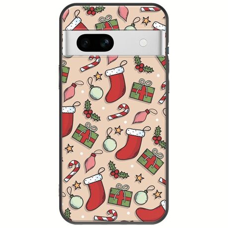 Cute Xmas Google Pixel 7a 5G Black TPU (Μαύρη Σιλικόνη)