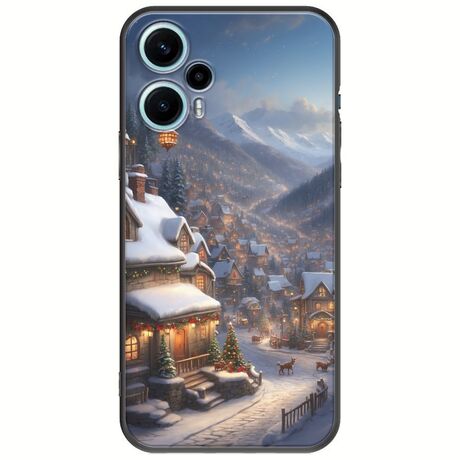 Cozy Christmas Village Xiaomi Poco F5 5G Black TPU (Μαύρη Σιλικόνη)
