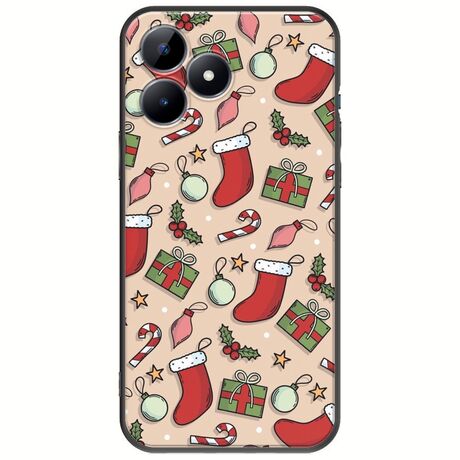 Cute Xmas Realme C53 Black TPU (Μαύρη Σιλικόνη)