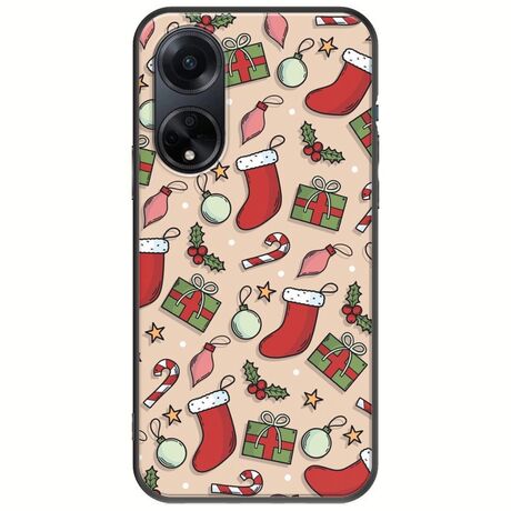 Cute Xmas Oppo A98 5G Black TPU (Μαύρη Σιλικόνη)