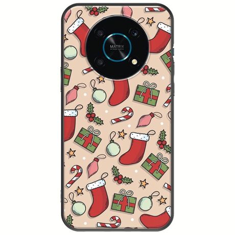 Cute Xmas Honor Magic 4 Lite 5G Black TPU (Μαύρη Σιλικόνη)