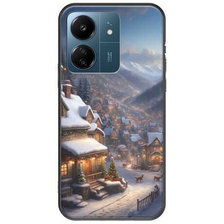 Cozy Christmas Village Xiaomi Redmi 13C Black TPU (Μαύρη Σιλικόνη)