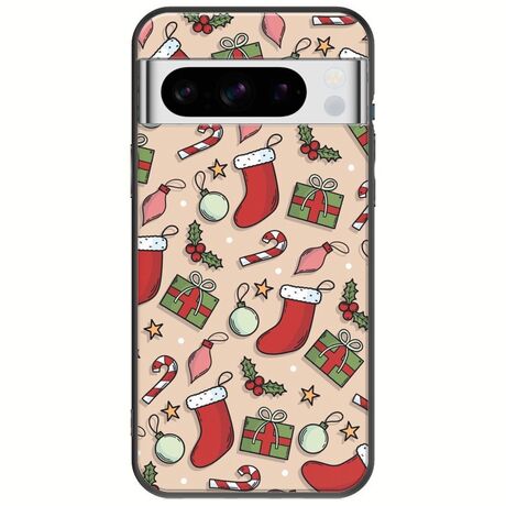 Cute Xmas Google Pixel 8 Pro 5G Black TPU (Μαύρη Σιλικόνη)