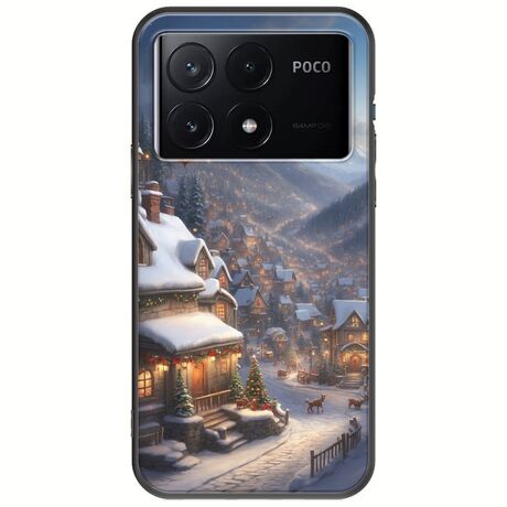 Cozy Christmas Village Xiaomi Poco X6 Pro 5G Black TPU (Μαύρη Σιλικόνη)