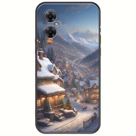 Cozy Christmas Village Xiaomi Poco M4 5G Black TPU (Μαύρη Σιλικόνη)