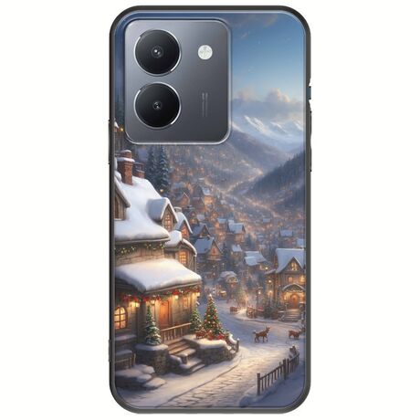 Cozy Christmas Village Vivo Y36 4G / 5G Black TPU (Μαύρη Σιλικόνη)
