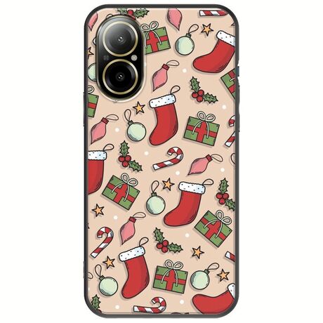 Cute Xmas Realme C67 4G Black TPU (Μαύρη Σιλικόνη)