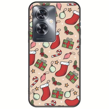 Cute Xmas Oppo A79 5G Black TPU (Μαύρη Σιλικόνη)