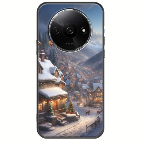 Cozy Christmas Village Xiaomi Redmi A3 Black TPU (Μαύρη Σιλικόνη)