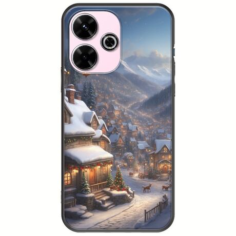 Cozy Christmas Village Xiaomi Poco M6 4G Black TPU (Μαύρη Σιλικόνη)