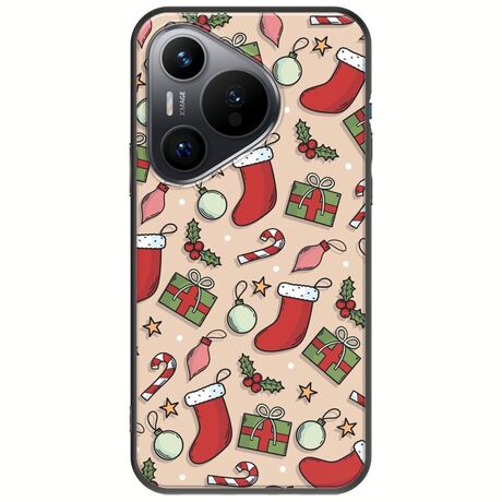 Cute Xmas Huawei Pura 70 Black TPU (Μαύρη Σιλικόνη)