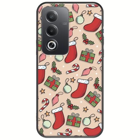 Cute Xmas Oppo A80 5G Black TPU (Μαύρη Σιλικόνη)