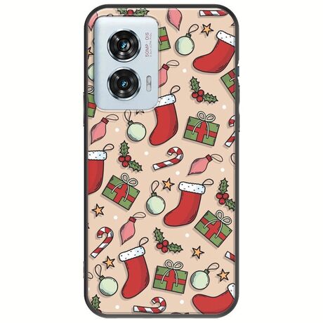 Cute Xmas Motorola Edge 50 Fusion 5G Black TPU (Μαύρη Σιλικόνη)