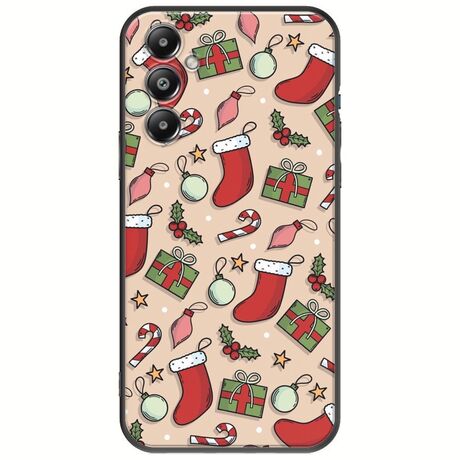 Cute Xmas Samsung Galaxy A16 4G / 5G Black TPU (Μαύρη Σιλικόνη)