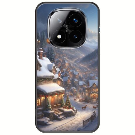 Cozy Christmas Village Xiaomi Redmi Note 14 Pro+ 5G Black TPU (Μαύρη Σιλικόνη)