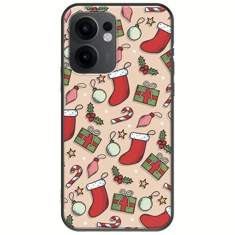 Cute Xmas Oppo Reno 13 F 5G Black TPU (Μαύρη Σιλικόνη)