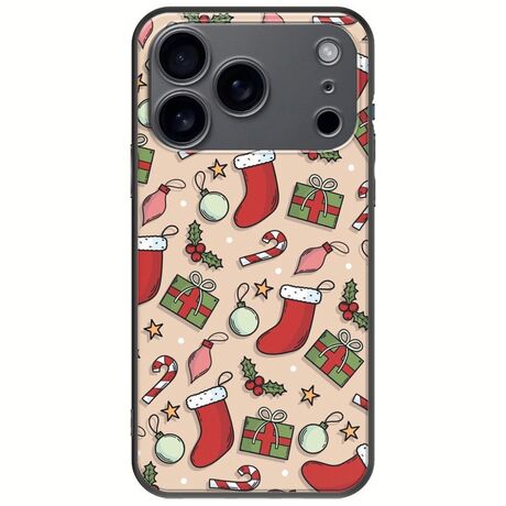 Cute Xmas iPhone 17 Pro Black TPU (Μαύρη Σιλικόνη)