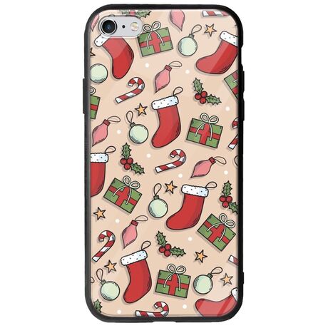 Cute Xmas iPhone 6/6s Groove TPU (Tempered Glass και TPU)