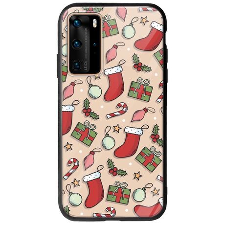 Cute Xmas Huawei P40 Pro Groove TPU (Tempered Glass και TPU)