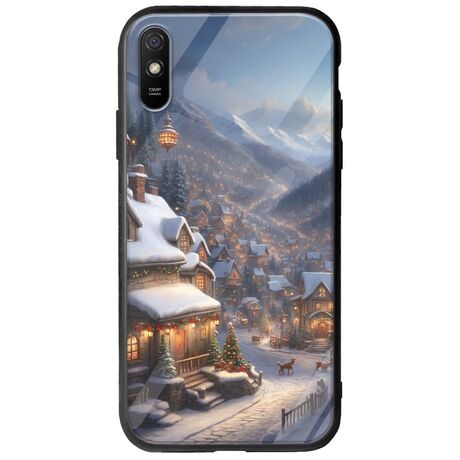 Cozy Christmas Village Xiaomi Redmi 9A Groove TPU (Tempered Glass και TPU)
