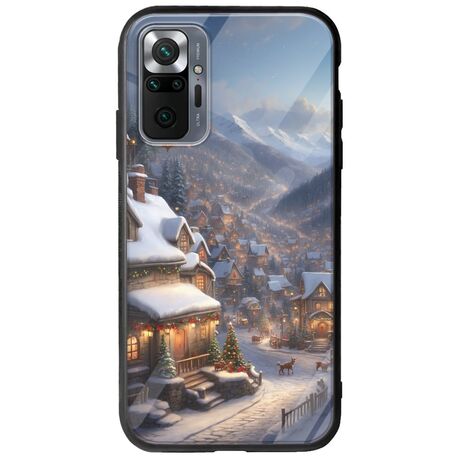 Cozy Christmas Village Xiaomi Redmi Note 10 Pro / 10 Pro Max Groove TPU (Tempered Glass και TPU)