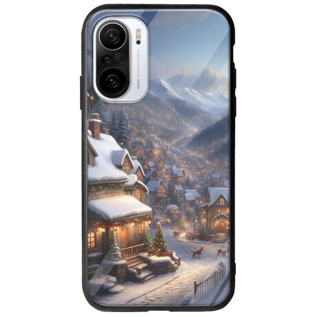 Cozy Christmas Village Xiaomi Poco F3 Groove TPU (Tempered Glass και TPU)