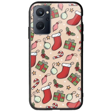 Cute Xmas Realme 9i Groove TPU (Tempered Glass και TPU)