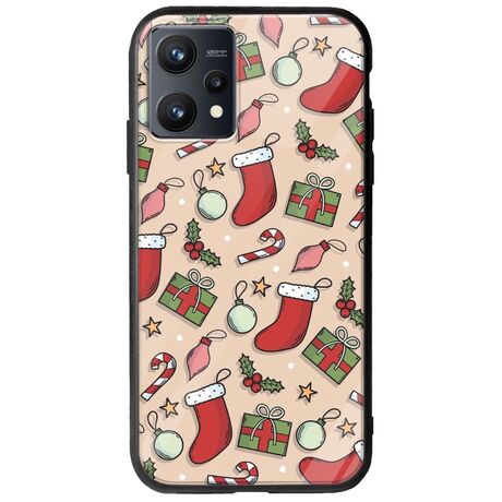 Cute Xmas Realme 9 4G Groove TPU (Tempered Glass και TPU)