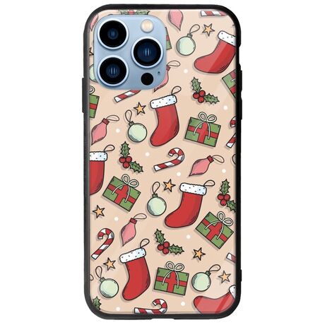 Cute Xmas iPhone 14 Pro Max Groove TPU (Tempered Glass και TPU)