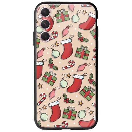 Cute Xmas Samsung Galaxy A14 5G Groove TPU (Tempered Glass και TPU)