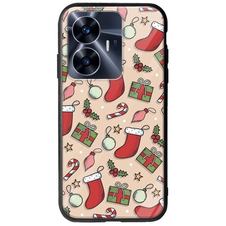 Cute Xmas Realme C55 Groove TPU (Tempered Glass και TPU)