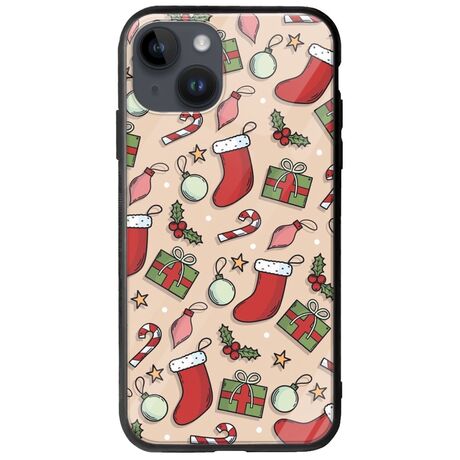 Cute Xmas iPhone 15 Plus Groove TPU (Tempered Glass και TPU)