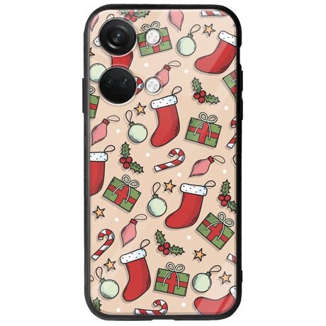 Cute Xmas OnePlus Nord 3 5G Groove TPU (Tempered Glass και TPU)