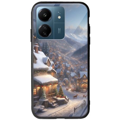 Cozy Christmas Village Xiaomi Poco C65 Groove TPU (Tempered Glass και TPU)