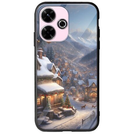 Cozy Christmas Village Xiaomi Poco M6 4G Groove TPU (Tempered Glass και TPU)