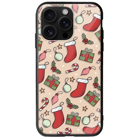 Cute Xmas iPhone 16 Pro Max Groove TPU (Tempered Glass και TPU)