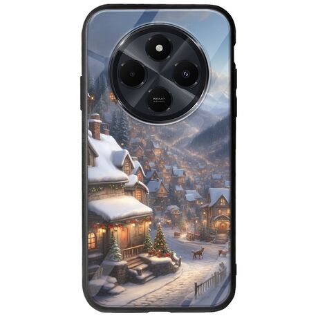 Cozy Christmas Village Xiaomi Redmi 14C Groove TPU (Tempered Glass και TPU)