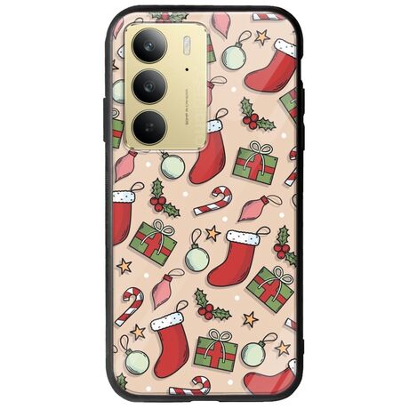 Cute Xmas Realme C75 4G Groove TPU (Tempered Glass και TPU)